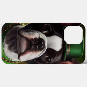 Boston Terrier dog in St. Patrick's Day Dress Case-Mate iPhone Case (Achterkant (horizontaal))