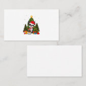 Boston Terrier Dog Kerstmis is cadeaukaartje licht Visitekaartje (Voorkant / Achterkant)