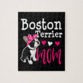 Boston Terrier Dog Mam Owner Cute Funny Legpuzzel (Verticaal)