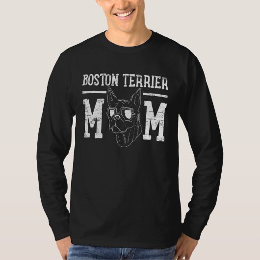 Boston Terrier Dog Mama T-shirt (Voorkant)