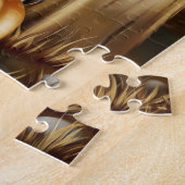 Boston Terrier Dog met Heks Pet Halloween Legpuzzel (Zijkant)