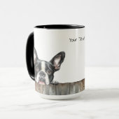 Boston Terrier Dog Mok (Voorkant links)