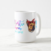 Boston Terrier Dog Mok Moederdag Bosti Mam (Voorkant rechts)