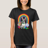 Boston Terrier Dog Mom Easter Eggs Bunny Rabbit T-shirt (Voorkant)