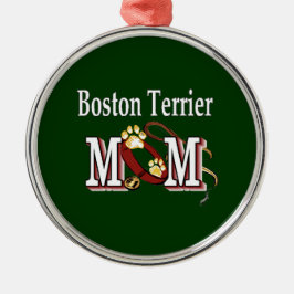 Boston Terrier Dog MOM Metalen Ornament