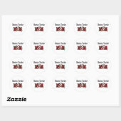 Boston Terrier Dog MOM Ronde Sticker (Vel)