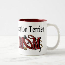 Boston Terrier Dog MOM Tweekleurige Koffiemok