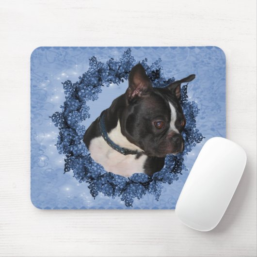 Boston Terrier Dog Mousepad Muismat (Met muis)
