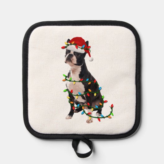 Boston Terrier Dog Pannenlap (Voorkant)