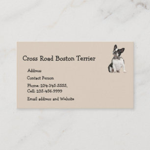 Boston Terrier Dog Pet Animal Visitekaartje Magne