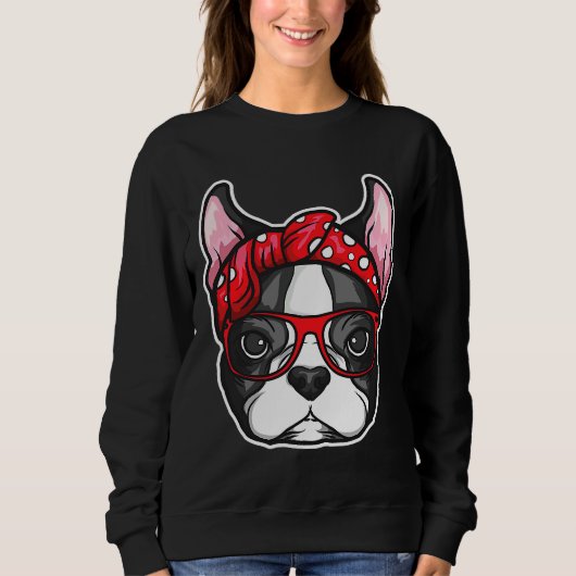 Boston Terrier Dog Pet Dog mama Trui (Voorkant)