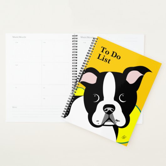 Boston Terrier Dog Planner (Display)