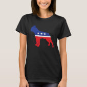 Boston Terrier Dog  Political Symbol Election Masc T-shirt (Voorkant)