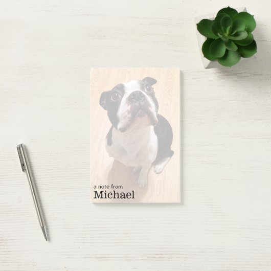 Boston Terrier Dog Post-it® Notes (Kantoor)