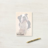 Boston Terrier Dog Post-it® Notes (Op bureau)