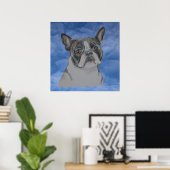 Boston Terrier Dog Poster (Thuiskantoor)