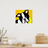 Boston Terrier Dog Poster (Keuken)