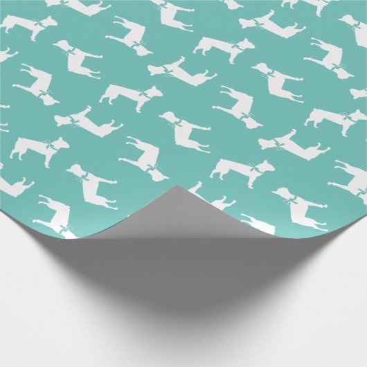 Boston Terrier Dog Puppy Cadeaupapier (Hoek)