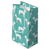 Boston Terrier Dog Puppy Klein Cadeauzakje (Achterkant Gekanteld)