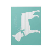 Boston Terrier Dog Puppy Notitieblok (Linkerzijde)