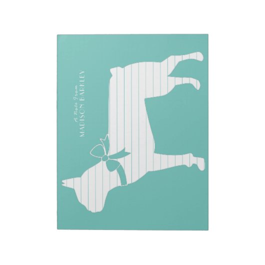 Boston Terrier Dog Puppy Notitieblok (Linkerzijde)