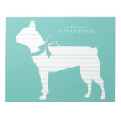 Boston Terrier Dog Puppy Notitieblok (Voorkant)