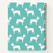 Boston Terrier Dog Puppy Notitieboek (Achterkant)