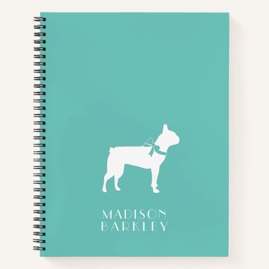 Boston Terrier Dog Puppy Notitieboek (Voorkant)