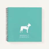 Boston Terrier Dog Puppy Notitieboek (Voorkant)