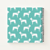 Boston Terrier Dog Puppy Notitieboek (Achterkant)