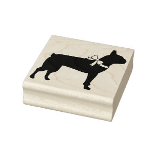 Boston Terrier Dog Puppy Rubberstempel