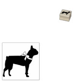 Boston Terrier Dog Puppy Rubberstempel (Gestempeld)