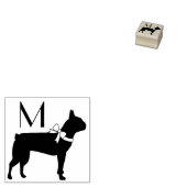 Boston Terrier Dog Puppy Rubberstempel (Gestempeld)