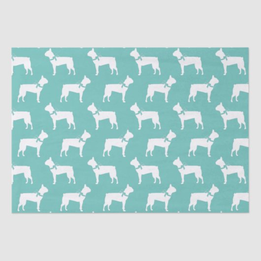 Boston Terrier Dog Puppy Tissuepapier (Voorkant)