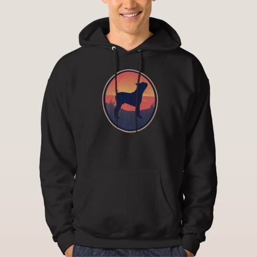 Boston Terrier Dog Retro 11 Hoodie (Voorkant)