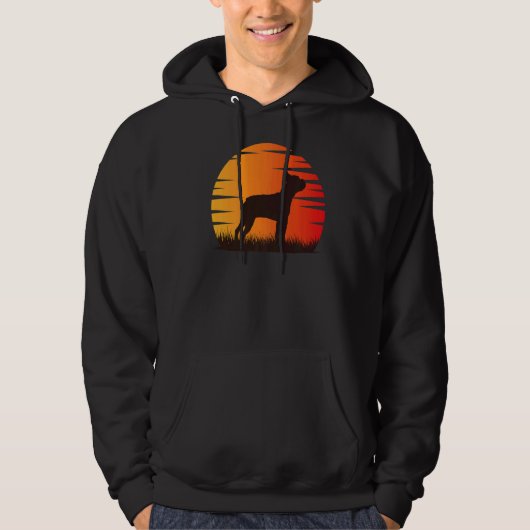 Boston Terrier Dog Retro 16 Hoodie (Voorkant)