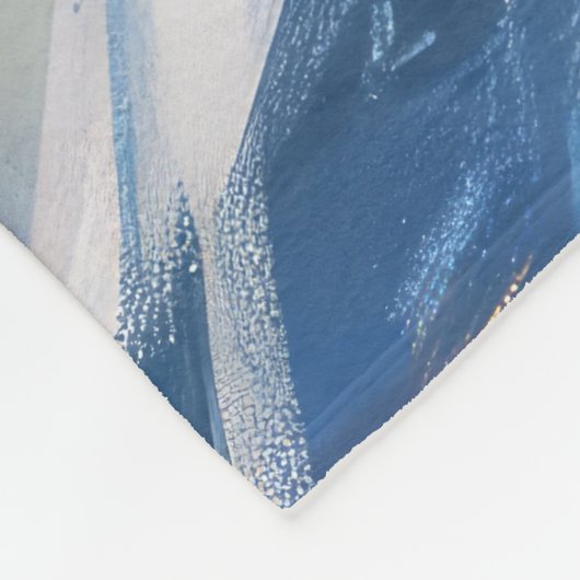 Boston Terrier Dog Riding Motorfiets Kerstmis Fleece Deken (Hoek)