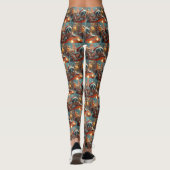 Boston Terrier Dog Roller Onderzetter Kerst Leggings (Achterkant)