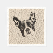 Boston Terrier dog Servet (Voorkant)
