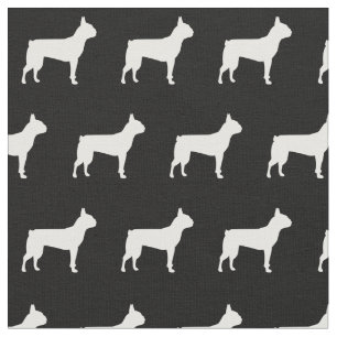 Boston Terrier Dog Silhouette Pet Stof