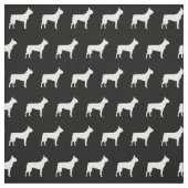 Boston Terrier Dog Silhouette Pet Stof (Swatch)