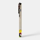 Boston Terrier Dog Spelen met Speelgoed iPhone Hoesje (Linkerkant)