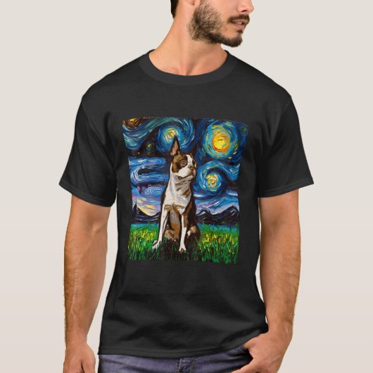 Boston Terrier dog T-shirt (Voorkant)