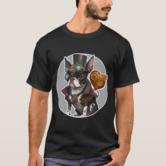 Boston Terrier Dog T-Shirt (Voorkant)