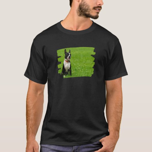 Boston Terrier Dog T-shirt (Voorkant)