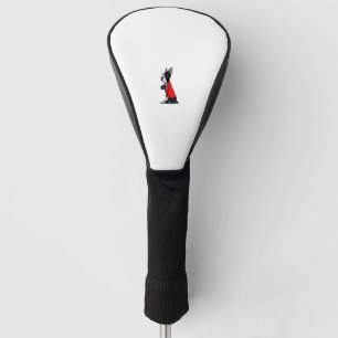 Boston Terrier Dog Tattoo Ik hou van papa Funny Fa Golfheadcover