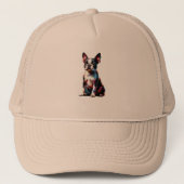 Boston Terrier Dog Trucker Pet (Voorkant)