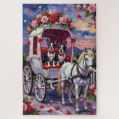 Boston Terrier Dog Valentine's Day Legpuzzel (Verticaal)