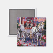 Boston Terrier  Dog Valentine's Day Magneet (Voorkant / Achterkant)