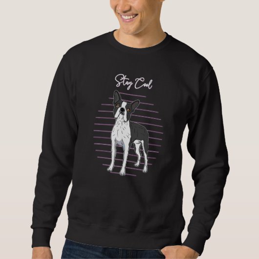 Boston Terrier Dog Vintage 1 Trui (Voorkant)